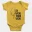 En Vazhi, Thani Vazhi (Black) Short Sleeve Baby Onesie in Yellow Color